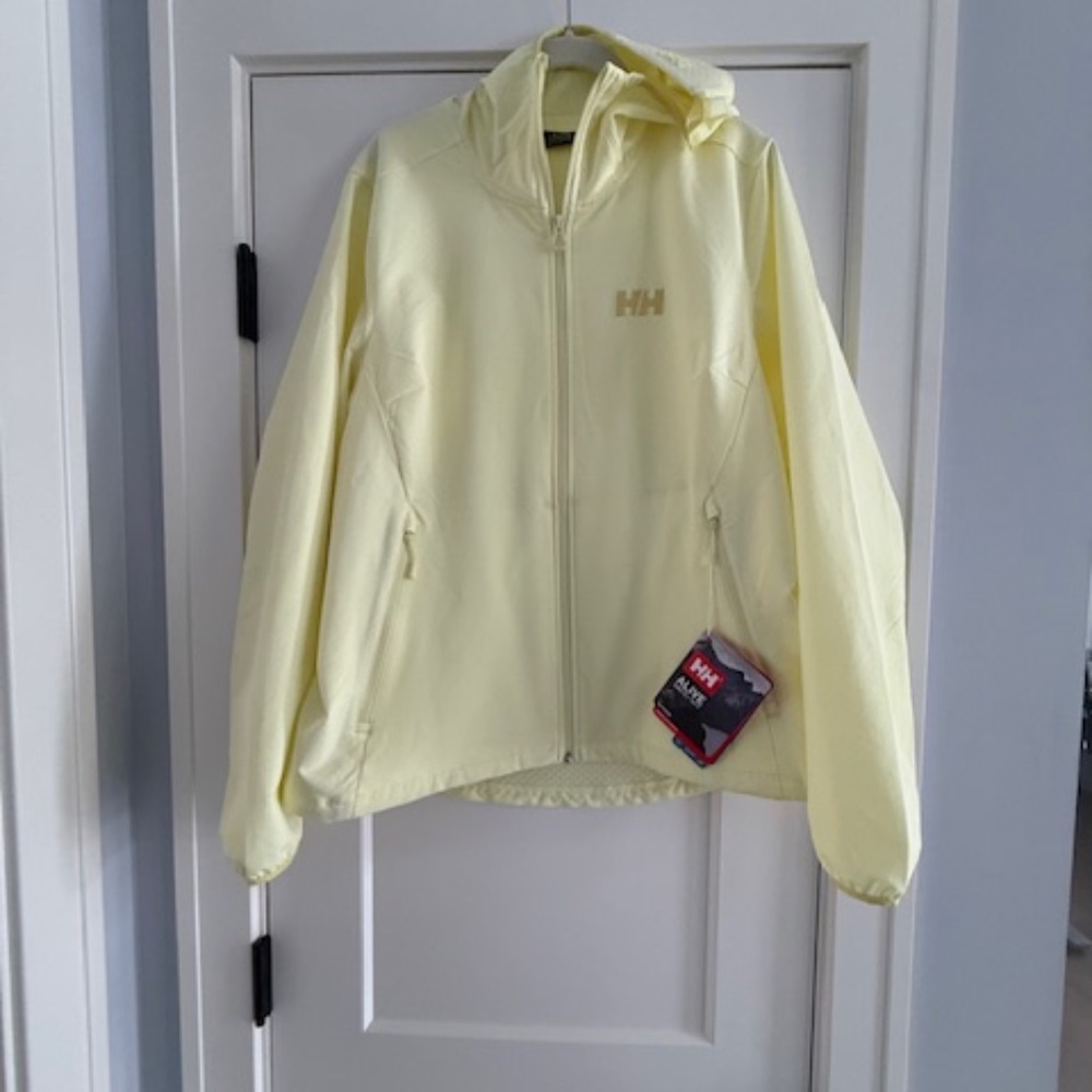 NEW-Women's Helly Hansen Women's Cascade Sheild Fleece Yellow Jacket Sz XL NWT
